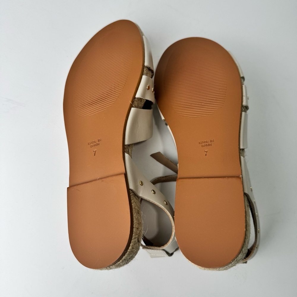 Bruno Magli Cream Espadrille Sandals - Picture 8 of 8
